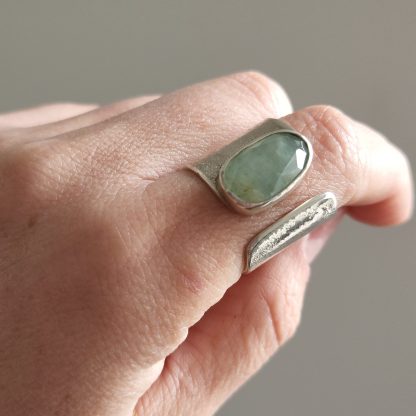Anillo Aguamarina Ajs. *a pedido*