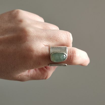 Anillo Aguamarina Ajs. *a pedido* - Imagen 2