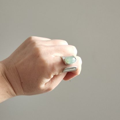 Anillo Aguamarina Ajs. *a pedido* - Imagen 3