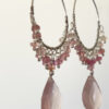 Aros Gypsy Zafiro Cuarzo rosa - Imagen 2