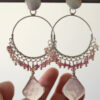 Aros Gypsy Zafiro Cuarzo rosa - Imagen 3