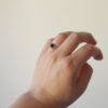Anillo solitario Circon negro - Imagen 2