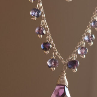 Collar Rolo Amatista abanico